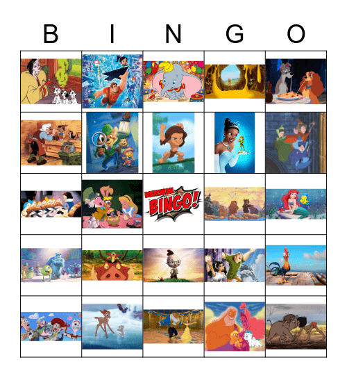 Disney-eet-ook-boerenkool-bingo Card