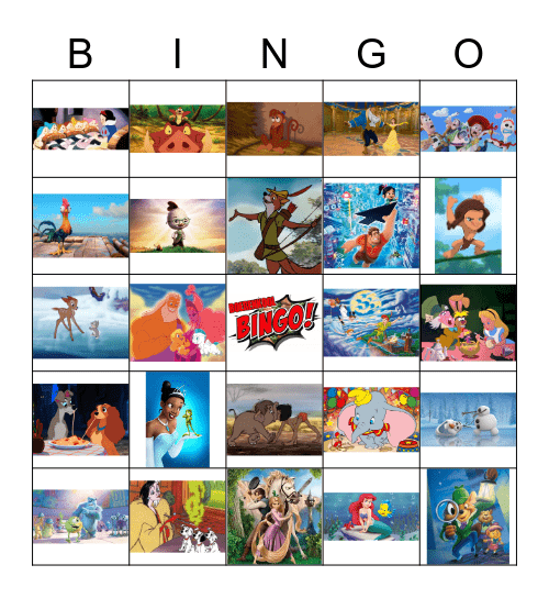 Disney-eet-ook-boerenkool-bingo Card