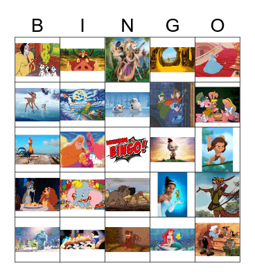 Disney-eet-ook-boerenkool-bingo Card