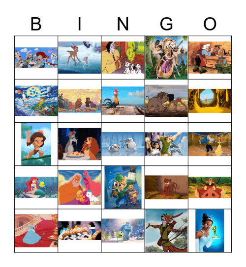 Disney-eet-ook-boerenkool-bingo Card