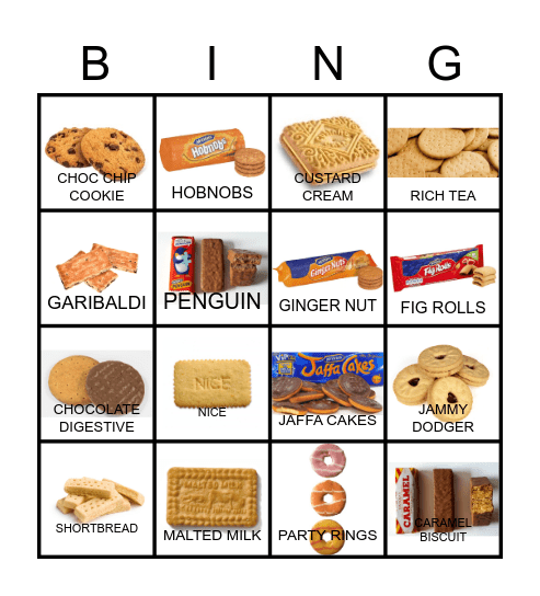 Biscuit Bingo Card