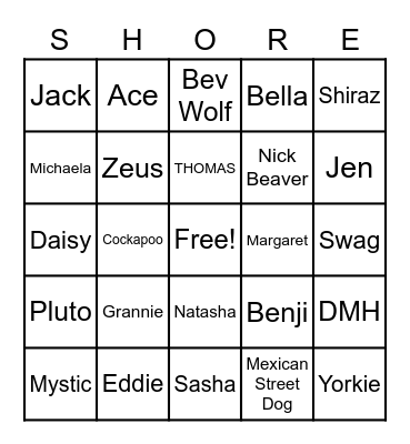 ESVH BINGO Card