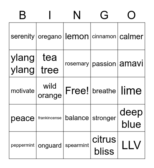 Dream Team BINGO Card