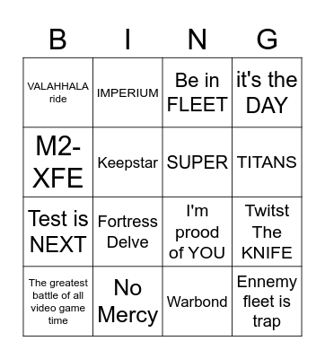 State of Goonion Bingo Card