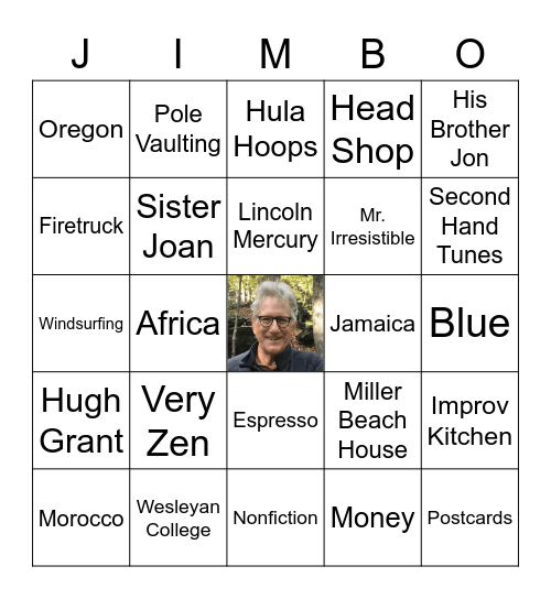 Happy Birthday Jim! Bingo Card