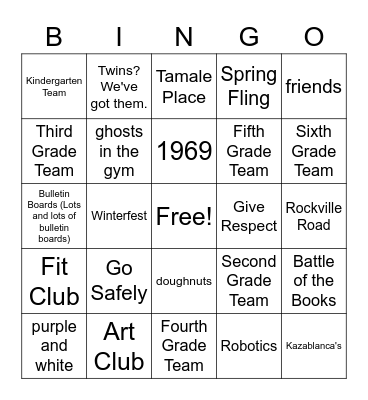 Garden City Bingo Card