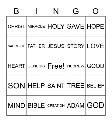 Sermon Bingo (2) Bingo Card