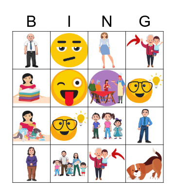 Family Gathering Bingo Card