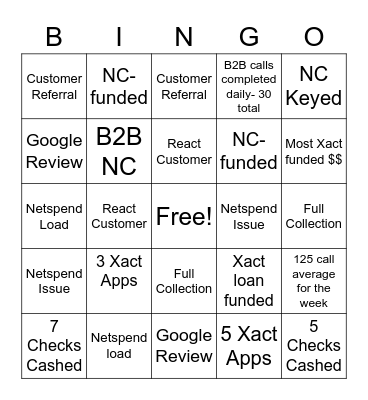 Bingo Card