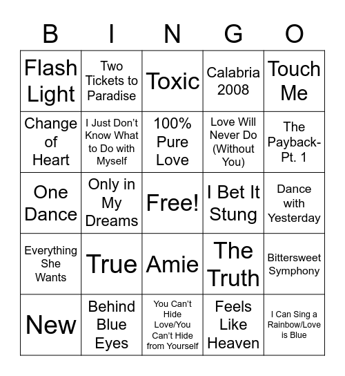 Tea's Bingo #2 Bingo Card