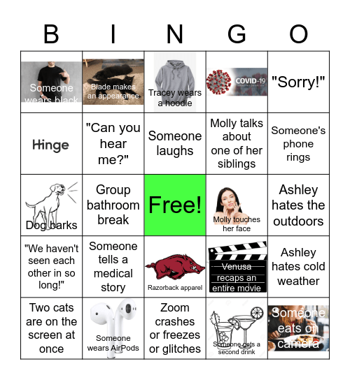 Zoom Bingo Card