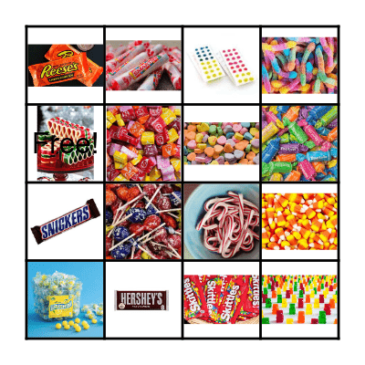 candy Bingo Card