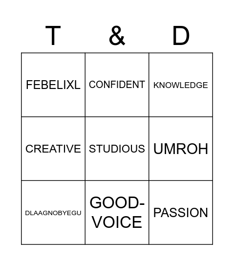 Bingo Card