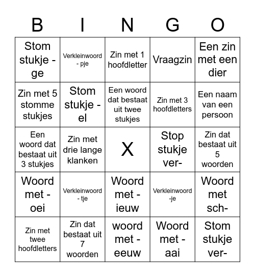 Bingokaart van Laurens Bingo Card