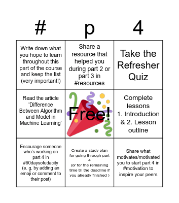 #p4_build_a_model Bingo Card