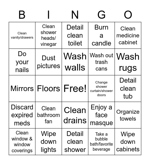 January Quarantine Bingo Card