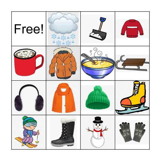 WINTER BINGO Card