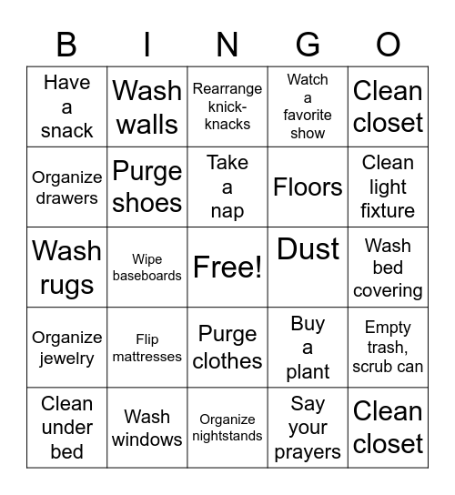 March Quarantine Bingo Card