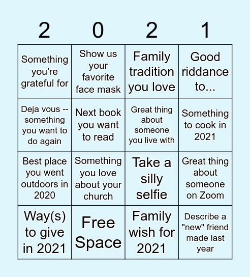 cRock New Year Bingo Card