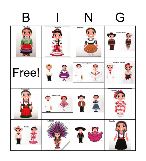 Folklorico Bingo Card