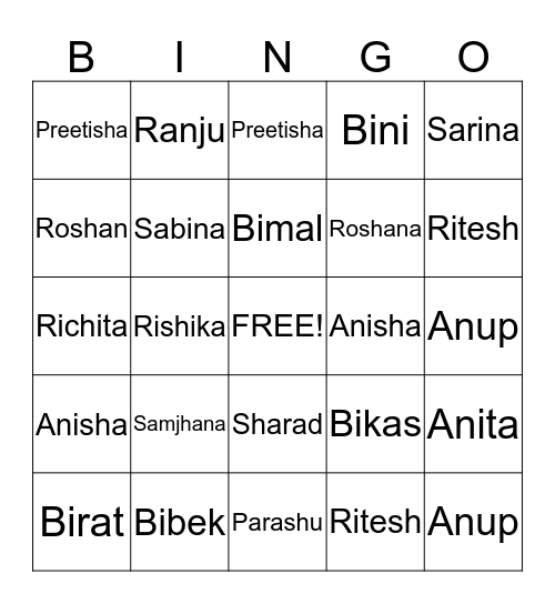 New Years Bingo  2014-2015 Bingo Card