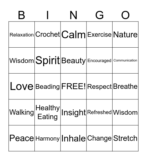 Release Bingo Card