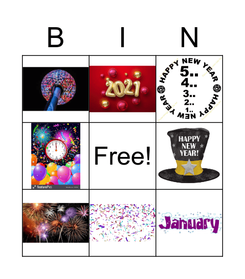 NEW YEAR BINGO Card