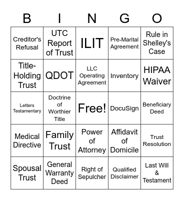 Bingo Card