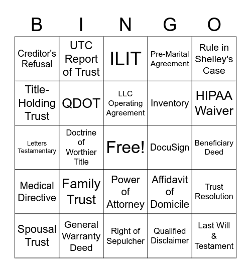 Bingo Card