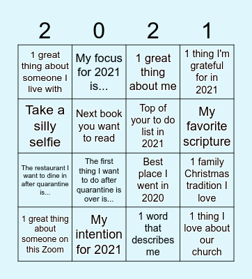 cRock New Year Bingo Card