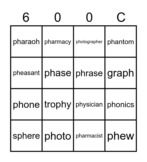 Kids R Kids Bingo Card