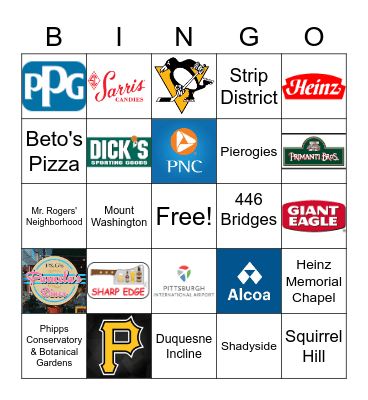 #2 CMU Pittsburgh Living Bingo Card