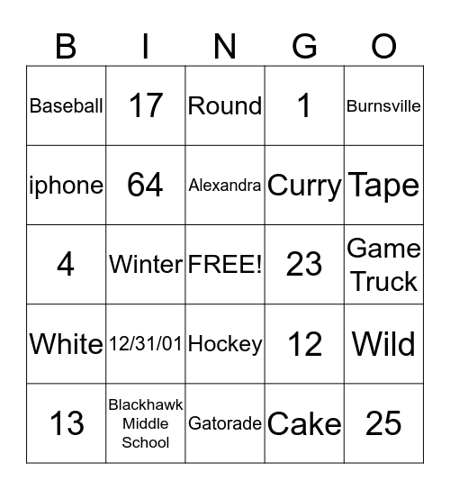 Bingo Card