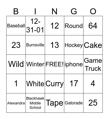 Bingo Card