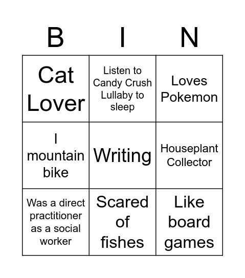 19th TLC Team A Bingo Card