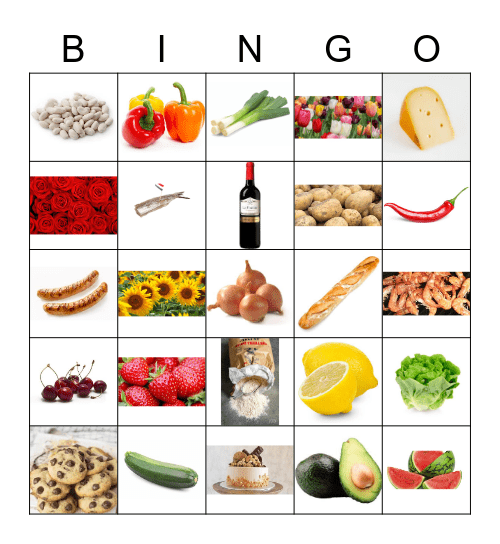 Boodschappen Bingo Card