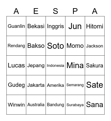 Bingo Winteo Bingo Card