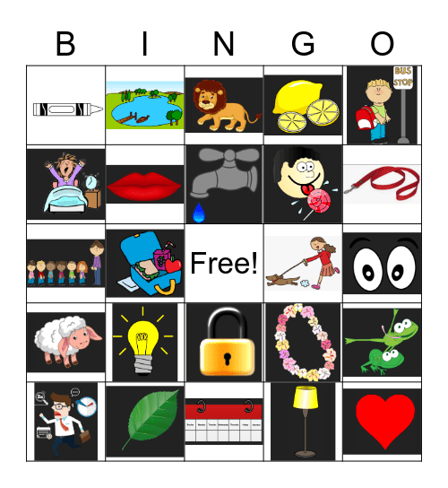 L Bingo! Bingo Card