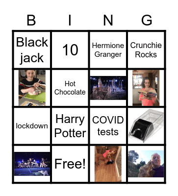 Anna's 10th Birthday Bingo Card
