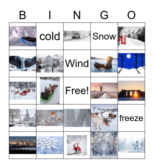 Winter Bingo Card