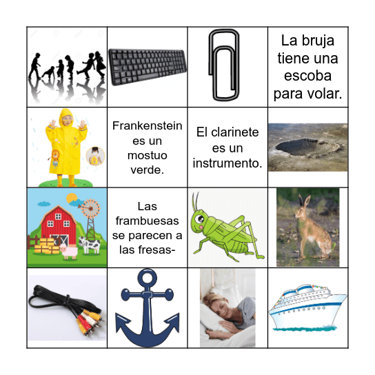 Trabadas Repaso Bingo Card