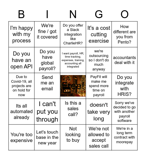 UK Sales Bingo Card