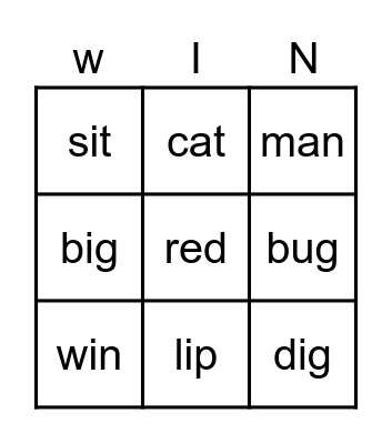 Bingo Card