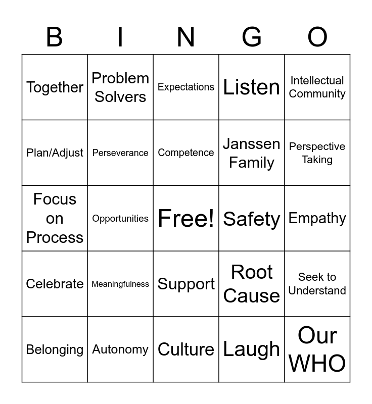 Bulldog Bingo Card