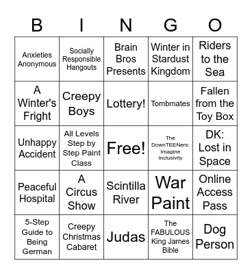 Winter Mini Fest Bingo! Bingo Card