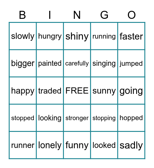 January 5 Bingo Card