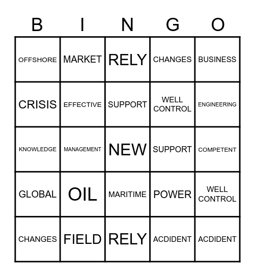 HAPPY NEW YEAR! Bingo Card