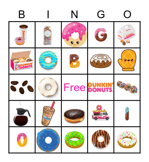 Donut Bingo Card