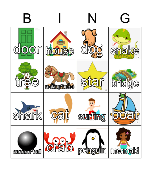 YOGA POSE BINGO Card