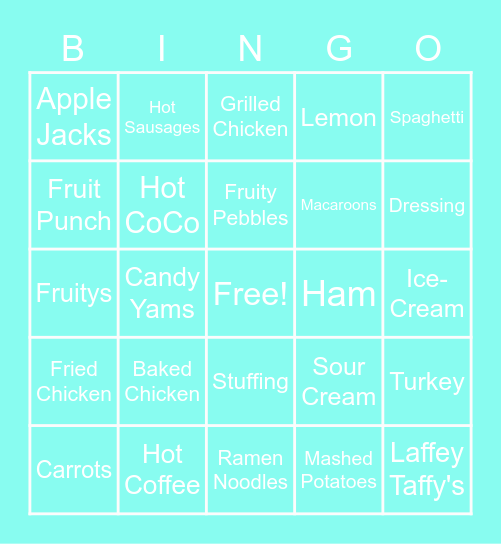 My Fun Friday Bingo! Bingo Card